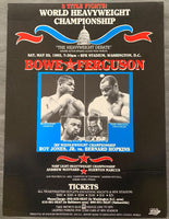 BOWE, RIDDICK-JESSE FERGUSON & ROY JONES, JR.-BERNARD HOPKINS ON SITE POSTER (1993)