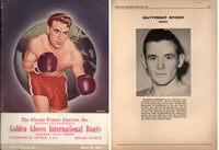 JOHANSSON, INGEMAR GOLDEN GLOVES INTERNATIONAL OFFICIAL PROGRAM (1951)