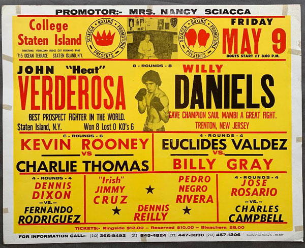 VERDEROSA, JOHN-WILLY DANIELS & KEVIN ROONEY-CHARLIE THOMAS ON SITE POSTER (1980)