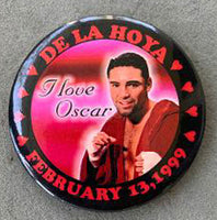 DE LA HOYA, OSCAR-IKE QUARTEY SOUVENIR PIN (1999)