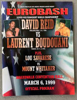 REID, DAVID-LAURANT BOUDOUANI OFFICIAL PROGRAM (1999)