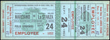 MARCIANO, ROCKY-ROLAND LA STARZA FULL TICKET (1953-PSA/DNA VG-EX 4)