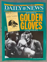 1990 NEW YORK GOLDEN GLOVES CHAMPIONSHIP PROGRAM (BRADLEY, DEL VALLE, FRAZIER)