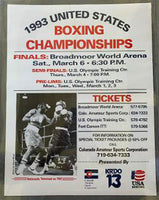 1993 UNITED STATES BOXING CHAMPIONSHIPS ON SITE POSTER (TARVER)