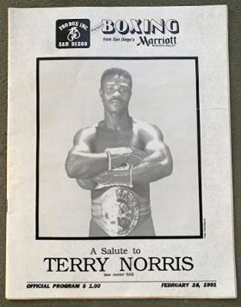 NORRIS, TERRY SALUTE TO OFFICIAL PROGRAM (1991)