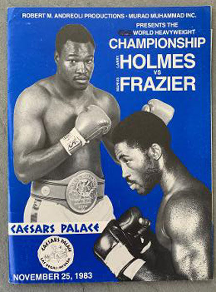 HOLMES, LARRY-MARVIS FRAZIER PRESS KIT (1983)