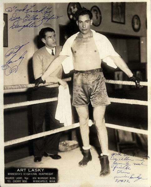 LASKY, ART & MAURICE LASKY SIGNED PROMOTIONAL PHOTO (1932)