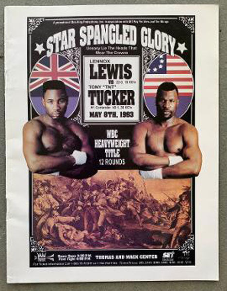 LEWIS, LENNOX-TONY TUCKER & JULIO CESAR CHAVEZ-TERRENCE ALI OFFICIAL PROGRAM (1993)