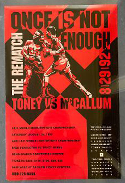 MCCALLUM, MIKE-JAMES TONEY II ON SITE POSTER (1992)