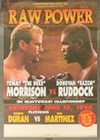 DURAN, ROBERTO-RONI MARTINEZ & TOMMY MORRISON-RAZOR RUDDOCK PAY PER VIEW POSTER (1995)