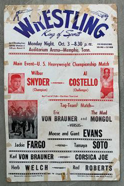 SNYDER, WILBUR-AL COSTELLO ON SITE POSTER (1966)