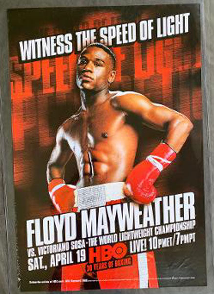 MAYWEATHER, JR., FLOYD-VICTORIANO SOSA HBO POSTER (2003)