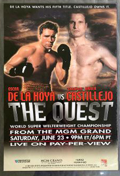 DE LA HOYA, OSCAR-JAVIER CASTILLEJO PAY PER VIEW POSTER  (2003)