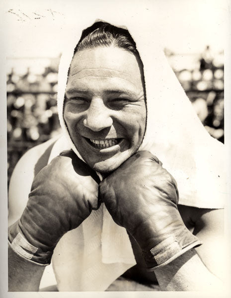 BAER, MAX WIRE PHOTO (1935-TRAINING FOR BRADDOCK)