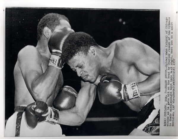 WEBB, SPIDER-CHARLEY JOSEPH WIRE PHOTO (1957)