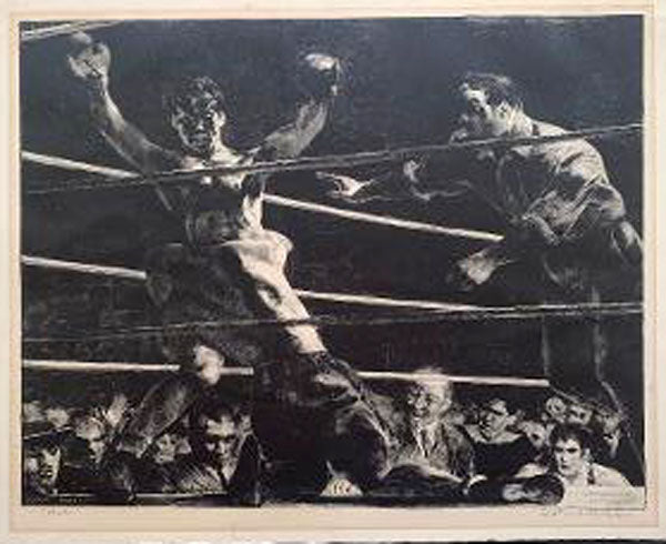 RIGGS, ROBERT SIGNED LITHOGRAPH "OUT" (1932-1933)
