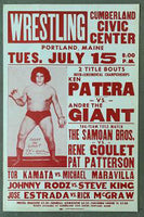 ANDRE THE GIANT-KEN PATERA ON SITE POSTER (1980)