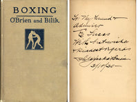 BOXING BY PHILADELPHIA JACK O'BRIEN SIGNED BOOK (1930)