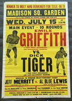 GRIFFITH, EMILE-DICK TIGER ON SITE POSTER (1970)