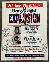 DONALD--MASON & IBEABUCHI-WADE & RAHMAN-SARGENT SIGNED ON SITE POSTER (1996)