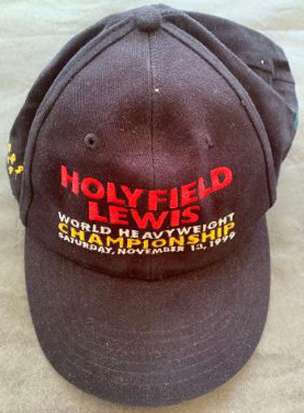 LEWIS, LENNOX-EVANDER HOLYFIELD II SOUVENIR CAP (1999)