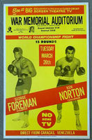 FOREMAN, GEORGE-KEN NORTON CLOSED CIRCUIT POSTER (1974)