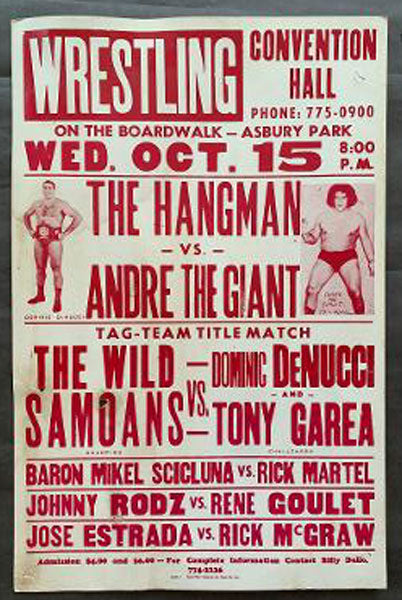ANDRE THE GIANT-THE HANGMAN ON SITE POSTER (1980)