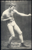 NELSON, BATTLING EXHIBIT CARD (1921)