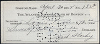 SHARKEY, JACK SIGNED CHECK (1932-JSA)