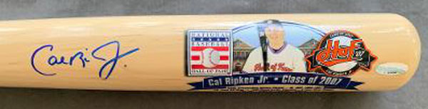 RIPKEN, JR., CAL SIGNED HOF BAT (COOPERSTOWN BAT-IRONCLAD)