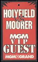 HOLYFIELD, EVANDER-MICHAEL MOORER II VIP GUEST CREDENTIAL (1997)
