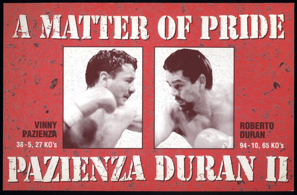 DURAN, ROBERTO-VINNY PAZIENZA II PROMOTIONAL BOOKLET (1995)