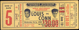 LOUIS, JOE-BILLY CONN II FULL TICKET (1946-WITH SEAT NUMBER-PSA/DNA VG-EX 4)