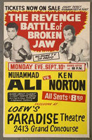 ALI, MUHAMMAD-KEN NORTON II CLOSED CIRCUIT POSTER (1973)