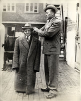 CARNERA, PRIMO & FRANKIE GENARO WIRE PHOTO (1929)