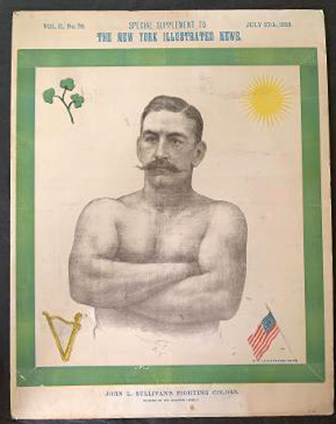 SULLIVAN, JOHN L. NEW YORK ILLUSTRATED SUPPLEMENT POSTER (1889)