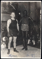 JOHNSON, JACK ORIGINAL PHOTOGRAPH (1923-TRAINING AT STILLMANS GYM)