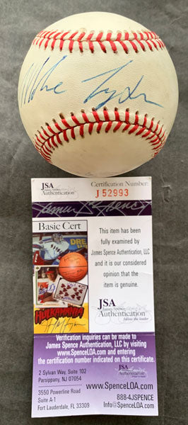 TYSON, MIKE SIGNED BASEBALL (JSA AUTHENTICATED)