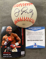 MAYWEATHER, JR., FLOYD SIGNED BASEBALL (BECKETT AUTHENTICATED)