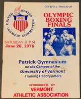 1976 UNITED STATES OLYMPIC BOXING FINALS OFFICIAL PROGRAM (LEONARD, SPINKS BROTHERS, TATE, DAVIS, JR.)