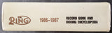 1986-87 RING RECORD BOOK (FINAL VOLUME-HIGH QUALITY)