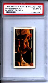 ALI, MUHAMMAD 1979 BROOKE BOND CARD (PSA/DNA 6)