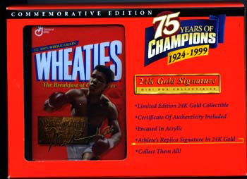 ALI, MUHAMMAD SOUVENIR WHEATIES BOX