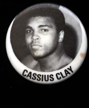 CLAY, CASSIUS SOUVENIR PIN