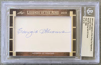 ABRAMS, GEORGIE 2013 LEAF LEGENDS OF THE RING CUT SIGNATURE (BECKETT)