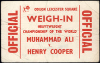 ALI, MUHAMMAD-HENRY COOPER II WEIGH IN PASS (1966-PSA/DNA PR 1)