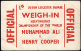 ALI, MUHAMMAD-HENRY COOPER II WEIGH IN PASS (1966-PSA/DNA PR 1)