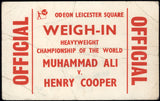 ALI, MUHAMMAD-HENRY COOPER II WEIGH IN PASS (1966-PSA/DNA PR 1)