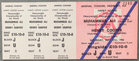 ALI, MUHAMMAD-HENRY COOPER II FULL TICKET (1966-PSA/DNA NM 7)