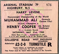 ALI, MUHAMMAD-HENRY COOPER II TICKET STUB (1966)